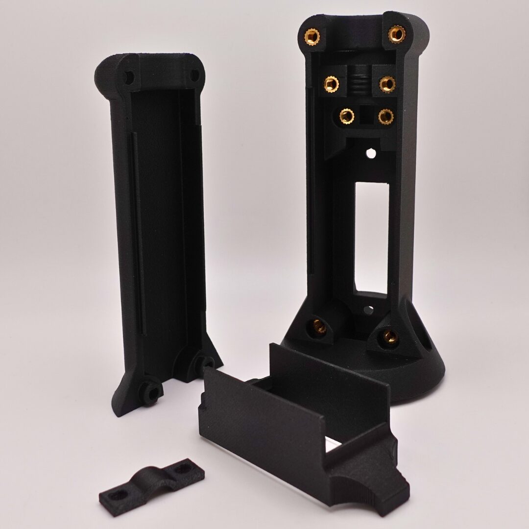 Handle from spare parts production with the 3D printing process with thread